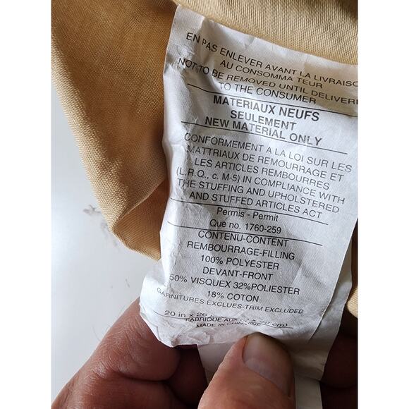 SPRINGS Red Gold Thick Rope Trim Woven Embroidered STANDARD Pillow Sham Set of 2 - Picture 11 of 11